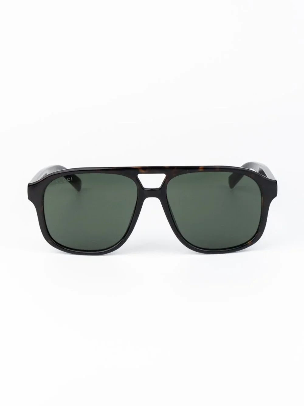 Gucci Men Sunglasses Havana Green Pilot GG1856S 002 NEW AUTHENTIC